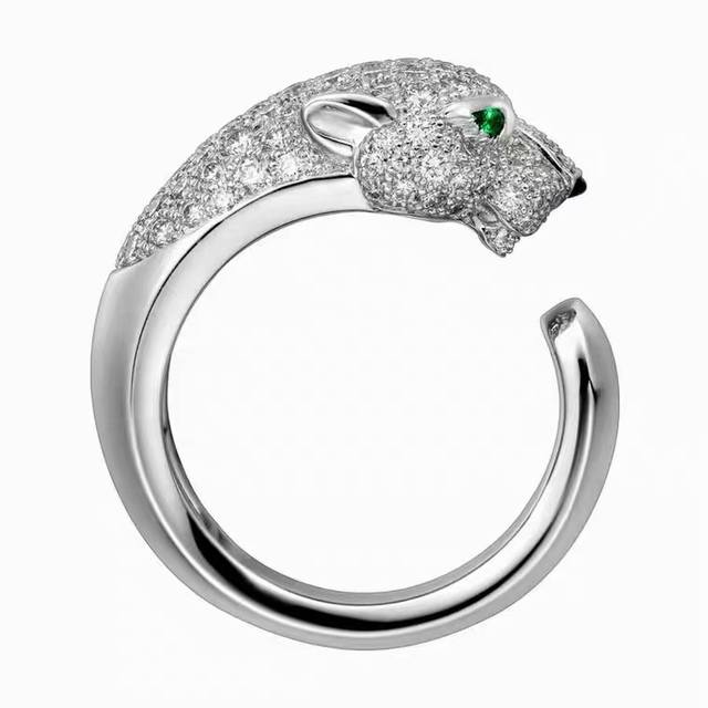#9 48 Cartier 品牌的象征之一最新火爆 Cartier豹子 祖母绿宝石戒指卡地亚经典杰作 经久不衰传奇经典 一直流行无需多说 镶嵌 高碳钻 开口 均