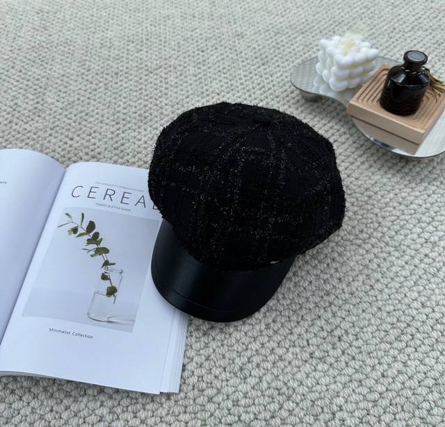 Chanel 香奈儿 新款八角帽超级仙的呦 高级定制提花面料 高级既视感美到沦陷 小仙女必备