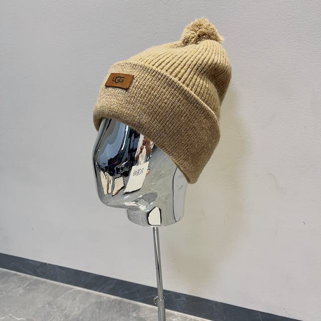 Ugg秋冬新款羊毛帽 针织毛线帽 休闲保暖帽 男女通用