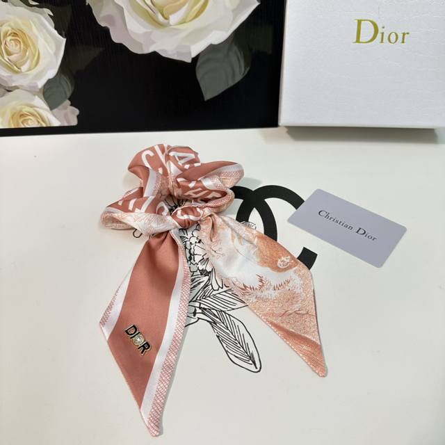 单个 配全套包装 Dior 迪奥 爆款宫廷风真丝发圈 专柜款出货 一看就特别高档 超级百搭 必须自留