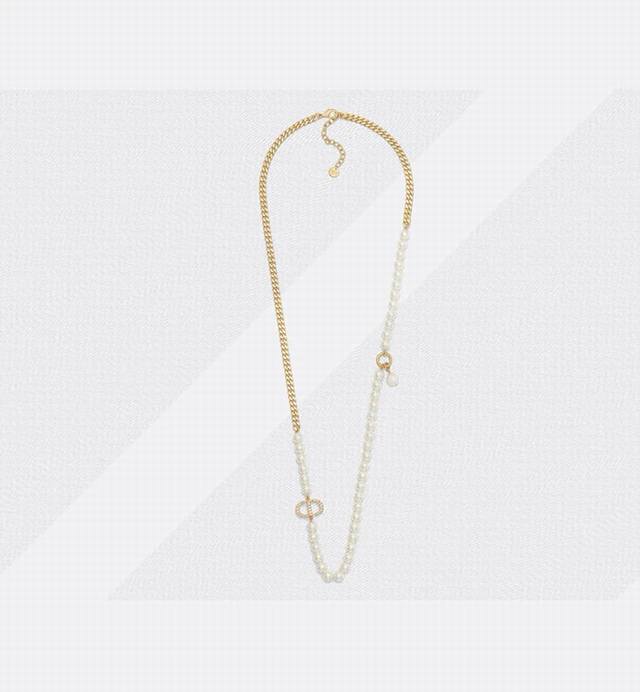 Dior 迪奥 中古 项链 专柜一致上新 精选原版一致 黄铜材质 甜美气质高雅.