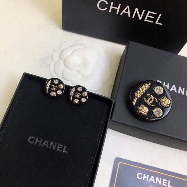 Chanel香奈儿 耳钉 胸针热销款 市面最高版本 专柜1:1款式开模 专柜原版 04038090