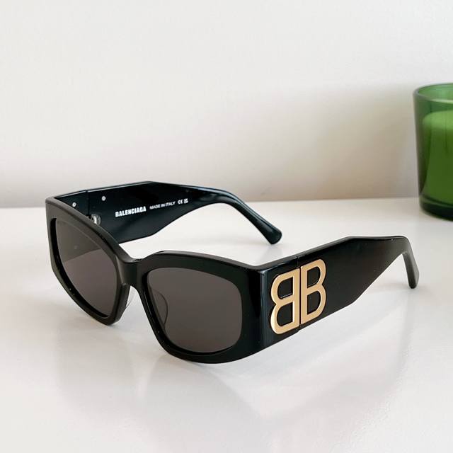 Balenciaga 新品 潮人必备凹造型墨镜 Mod Bb0321 Size 57口18- 眼镜墨镜太阳镜