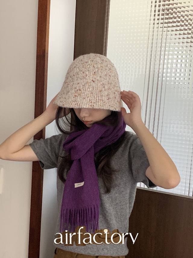 Celine赛琳 2023秋冬新款毛绒针织渔夫帽 可折叠遮阳又好搭配 出街旅行单品