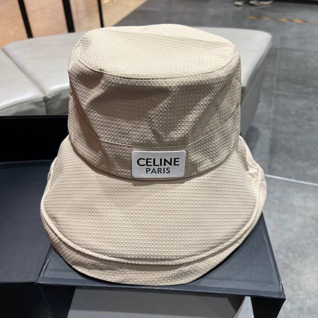 Celine赛琳 2024春新款小桶帽渔夫帽 凯旋门元素超好搭配 出街单品