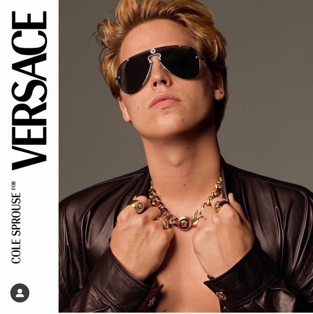 高版本 Versace 徽标太阳镜 Ve2243