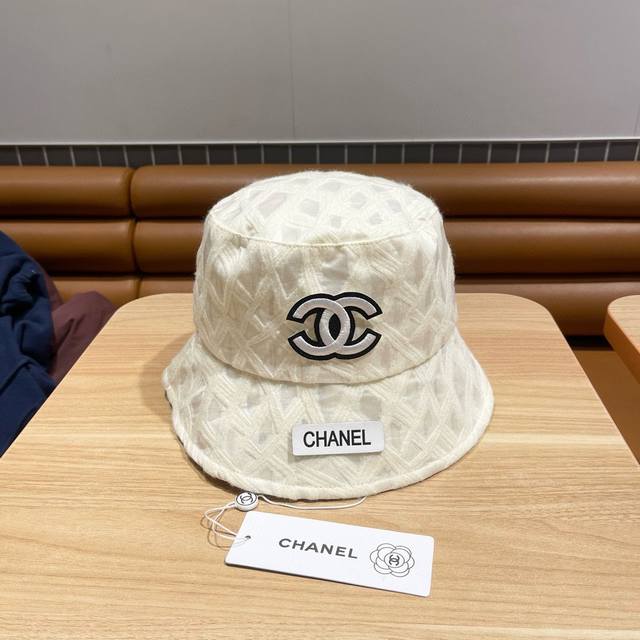 Chanel香奈儿标志新款24春夏新款渔夫帽 订单货 可通过国检品质 洗水纯棉渔夫帽 雅痞时髦街头风 超酷 色系也太好看了