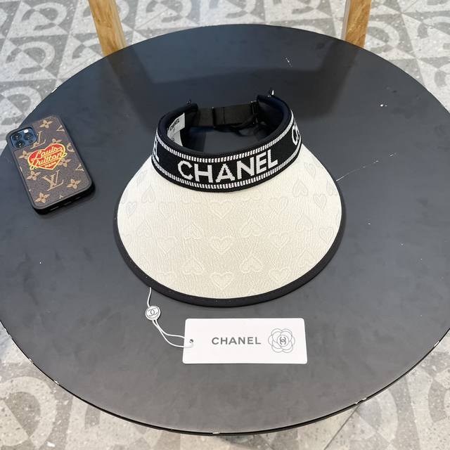 Chanel香奈儿 2024夏季新款小香风亮片遮阳帽空顶帽 大牌出货 超方便 好搭 出街必备