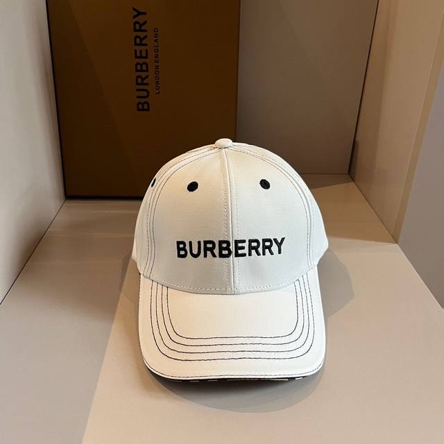 巴宝莉burberry 2024官网同步上线 韩版新款英伦风定制款1:1原单品质 男女通用棒球帽 提花美邦工艺地质面料 高版品质质量