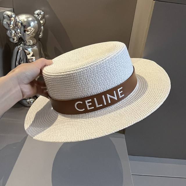 Celine赛琳新款平顶礼帽 头围57Cm