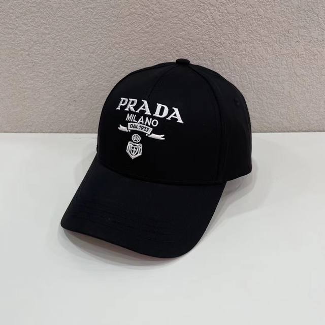 跑量 Prad 新款刺绣棒球帽 立体刺绣logo 有弧度 没有原版数据是做不出来这个效果的