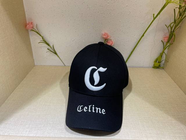 跑量 Celin 新款刺绣棒球帽 立体刺绣logo 有弧度 没有原版数据是做不出来这个效果的