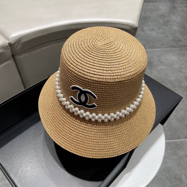 Chanel香奈儿草帽，新款草帽，名媛风 版型好看，头围57Cm