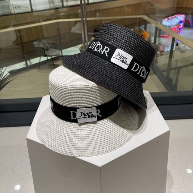 Dior迪奥新款草帽，名媛风礼帽，头围57Cm