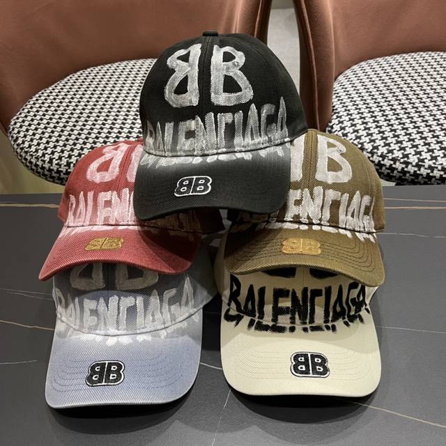 Balenciaga 巴黎世家 经典原单棒球帽，1:1开模订制，画面精致无暇！原版帆布面料，做工细致，原厂品质，独家实物拍摄。