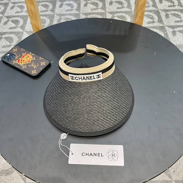 Chanel香奈儿 2024夏季新款小香遮阳帽空顶帽，大牌出货，超方便！好搭！出街必备