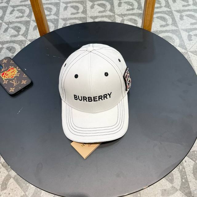 Burberry巴宝莉 2024早春新款刺绣大牌款棒球帽，经典款男女通用