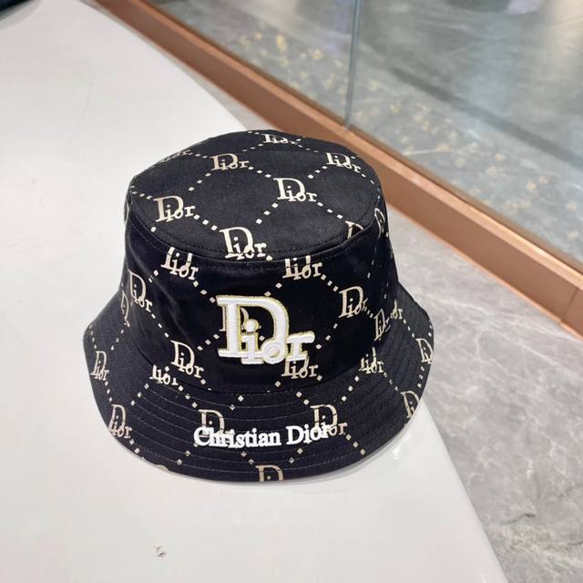Dior迪奥2024春夏款渔夫帽，休闲桶帽，百搭款，头围57、Cm