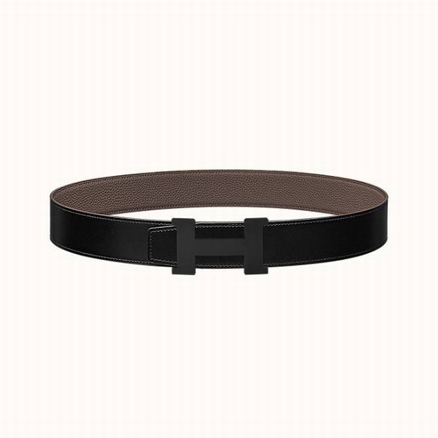 顶级代购级别爱马仕男士腰带 H.Ermes-Luck Belt Buckle & Reversible Leather Strap 进口牛皮 宽度38Mm