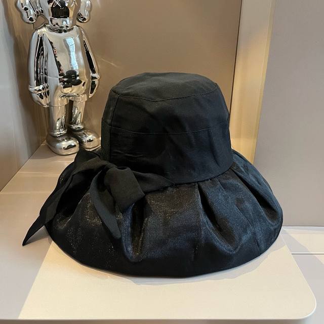 Chanel香奈儿新款蝴蝶布帽，高端欧根纱面料，荷叶边设计，头围57Cm