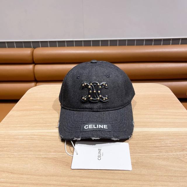 Celine赛琳 2024春夏款牛仔棒球帽，出街必备超好搭配，高品质 内标齐全，赶紧入手！