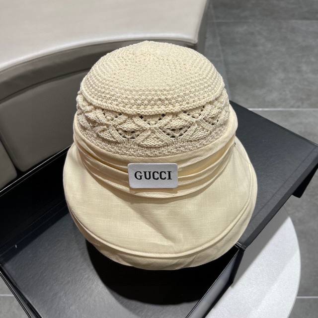 Gucci古奇草帽，2024新款卷边礼帽 可折叠，头围57Cm - 点击图像关闭