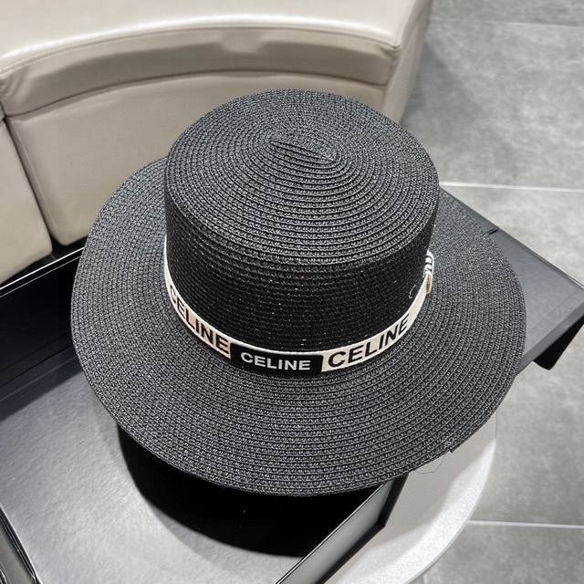 Celine赛琳2024新款草帽，头围57Cm，旅游出行必备 - 点击图像关闭