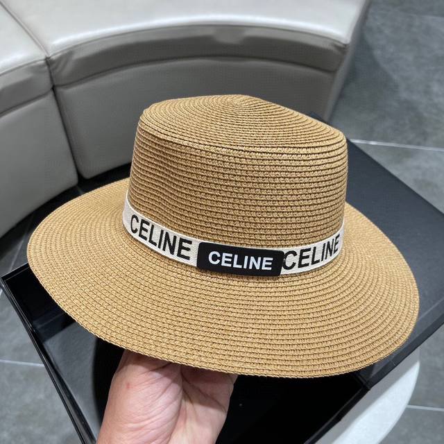 Celine赛琳2024新款草帽，头围57Cm，旅游出行必备