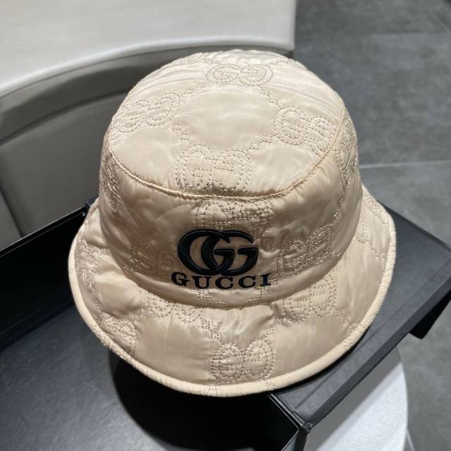 Gucci古奇秋冬新款 大g渔夫帽，大牌范渔夫帽，休闲礼帽，头围57Cm