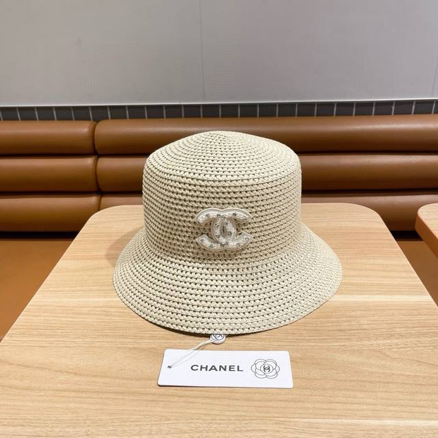 Chanel香奈儿新款草帽，高级定制，头围57Cm - 点击图像关闭