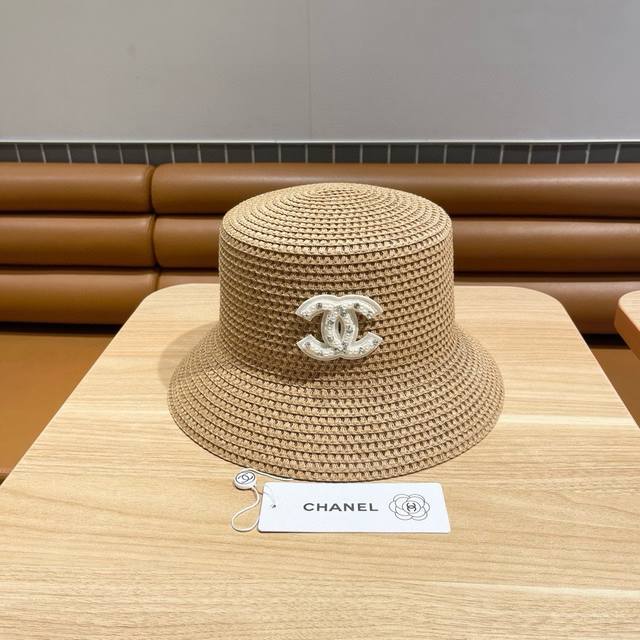 Chanel香奈儿新款草帽，高级定制，头围57Cm
