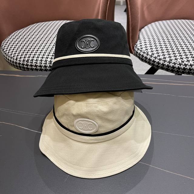 赛琳 Celine 2024新款渔夫帽夏季薄款透气防晒帽户外遮阳盆帽