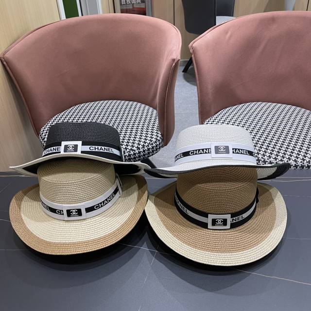 Chanel香奈儿 2024新款小香风度假草帽，大牌风～出街旅行单品