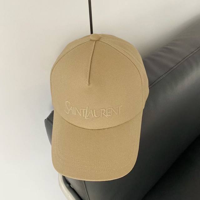 特批 Saint Laurent专柜新款棒球帽 专柜版1:1复刻，品质过验 纯棉四季可佩戴，卡其，黑色，现货