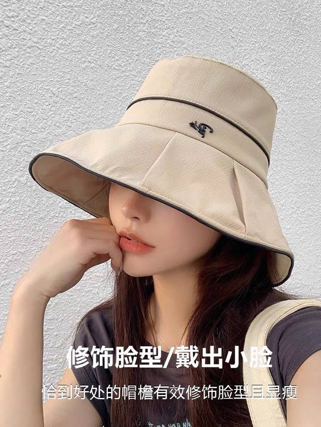 Dior 迪奥 2024新款遮脸盆渔夫帽， 精致純也格调很有感觉，很酷很时尚，质量超赞