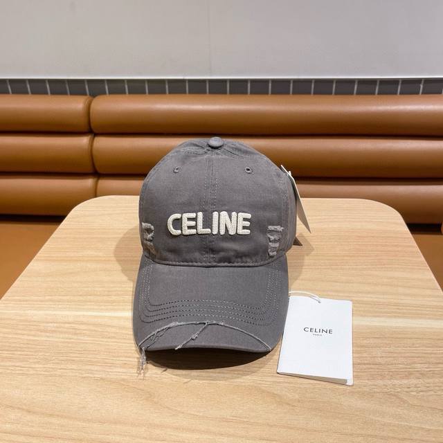 Celine赛琳24春夏新款棒球帽 新科技面料，砂洗速干纯棉棒球帽 超薄透气，夏季首选棒球帽， 韩版色调，好看