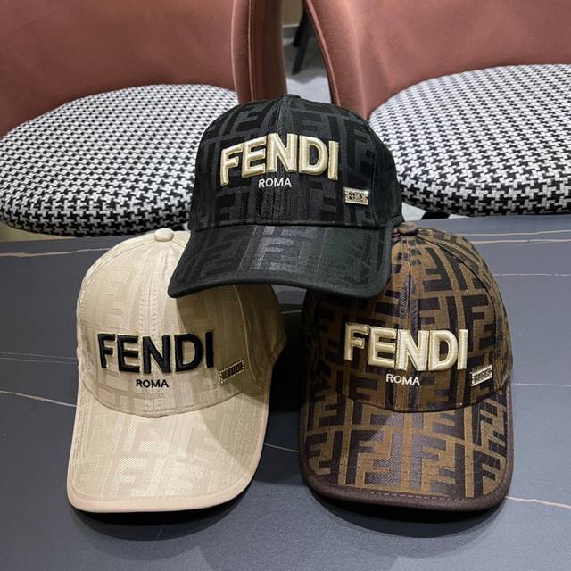 Fendi芬迪，2024新品棒球帽 代购版本！时尚潮流，高端做工！非一般的品质，细节看实拍哦