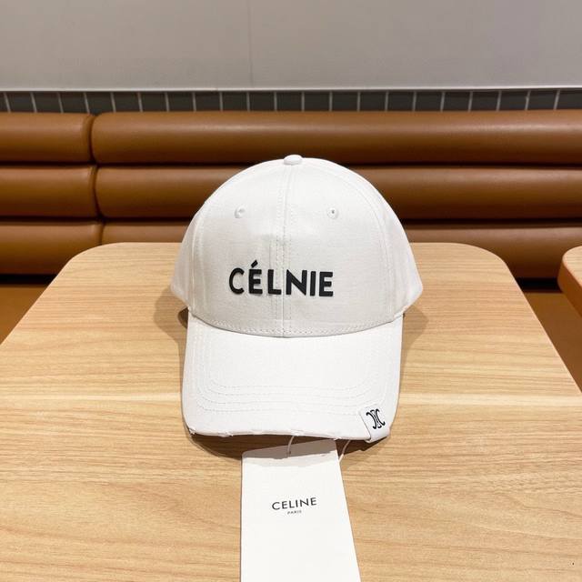 Celine赛琳 2024早春新款棒球帽，男女通用的潮款～烟黑色做旧非常好搭 - 点击图像关闭