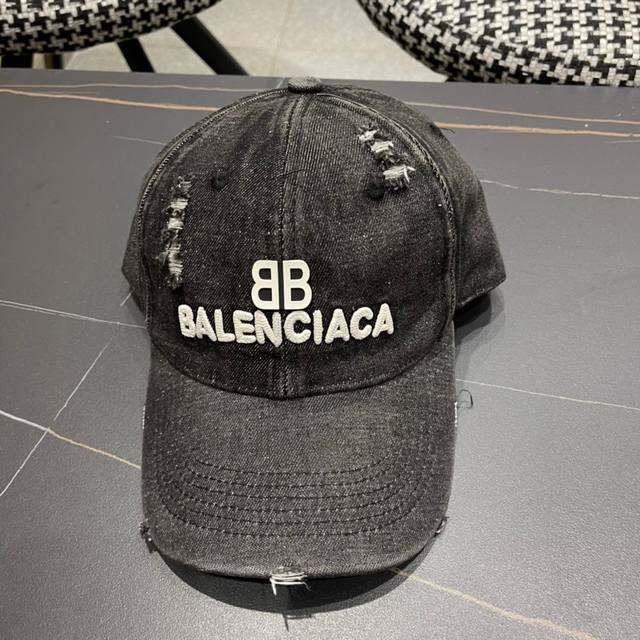 Balenciaga巴黎世家春款牛仔棒球帽，高品质透气性巨佳，四季佩戴款 高颜值时尚单品！ 男女同款