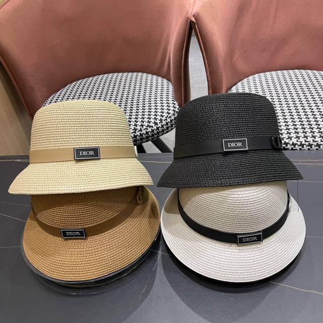 上新 Dior 迪奥 时装设计桶草 帽 渔夫帽型 百搭时尚潮流