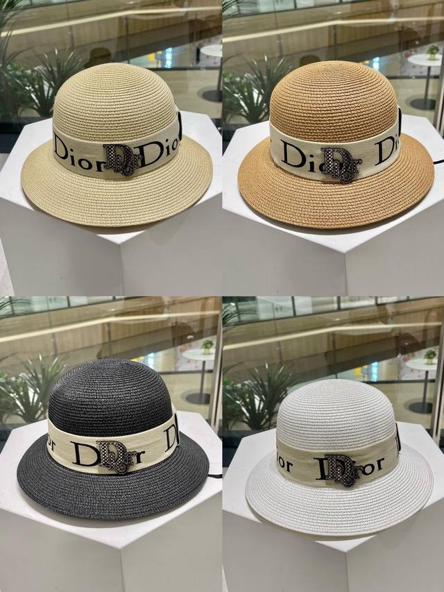 Dior迪奥新款草帽，名渔夫草帽，头围57Cm