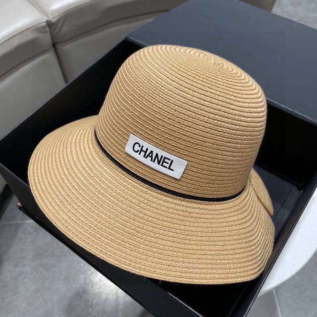 Chanel香奈儿 2024新款草编编织草帽，度假休闲必备，优雅大方的一款 - 点击图像关闭