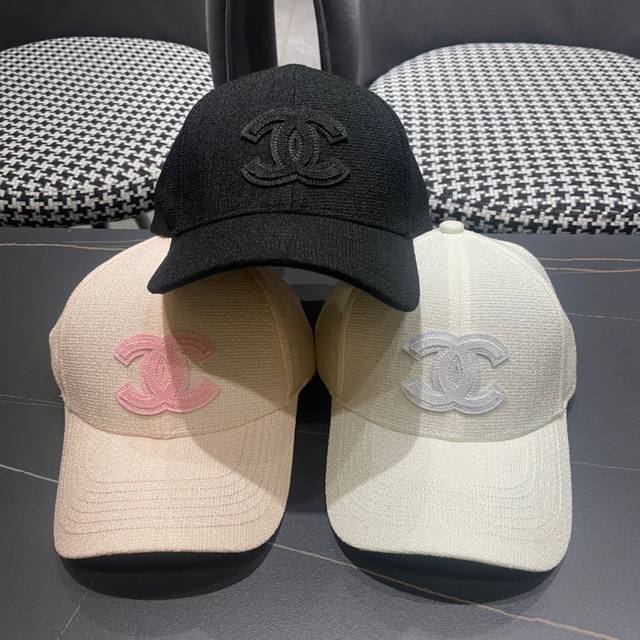 香奈儿chanel 2024新春棒球帽，Logo小香经典简约，时尚休闲设计 跑量新品