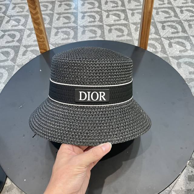 Dior迪奥新款菲草帽，头围57Cm