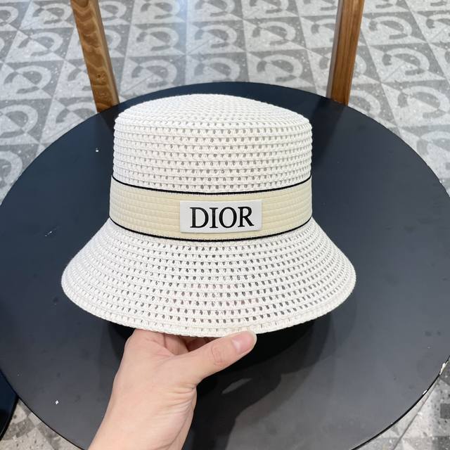 Dior迪奥新款菲草帽，头围57Cm