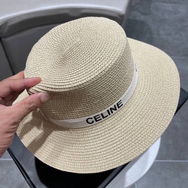 Celine赛琳2023新款草帽，头围57Cm，旅游出行必备 - 点击图像关闭