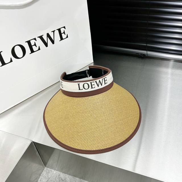 跑量 Loewe新款空顶帽 拼色边设计，版型正！ 黑胶防紫外线，夏季必入！