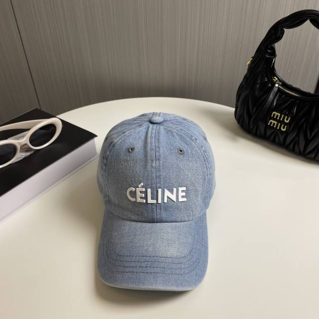 配防尘袋 Celine赛琳 新款牛仔棒球帽，出街必备超好搭配，赶紧入手！