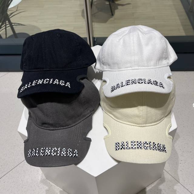 Balencia*A 巴黎世家新款棒球帽 简约时尚超级无敌好看的帽子！情侣款！原单货比起其他帽子的优势，