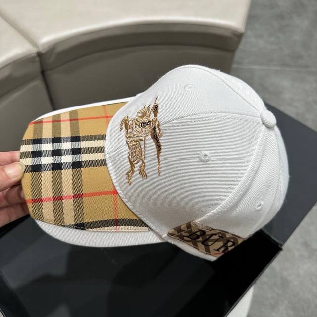 Burberry巴宝莉 2023最新款巴宝莉刺绣棒球帽，细节做工都很精致，面料超舒服！百搭款市场最好版本